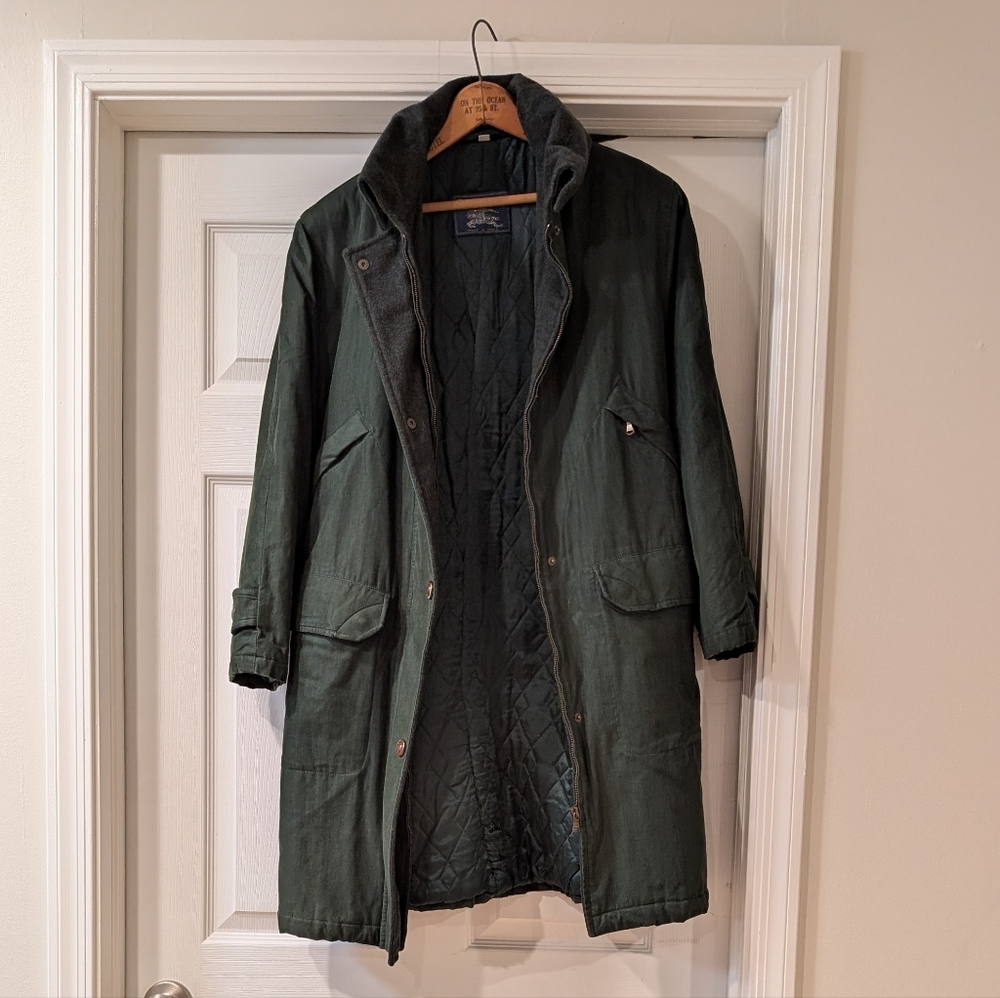 Vintage Burberry Green Chore coat